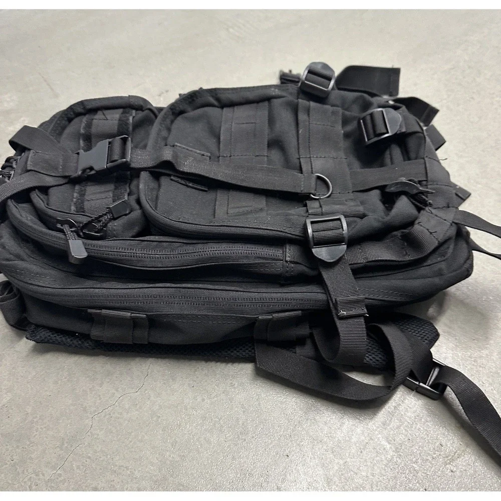 Condor‎ Compact Assault Tactical Backpack Black MOLLE EDC Range Hiking Pack